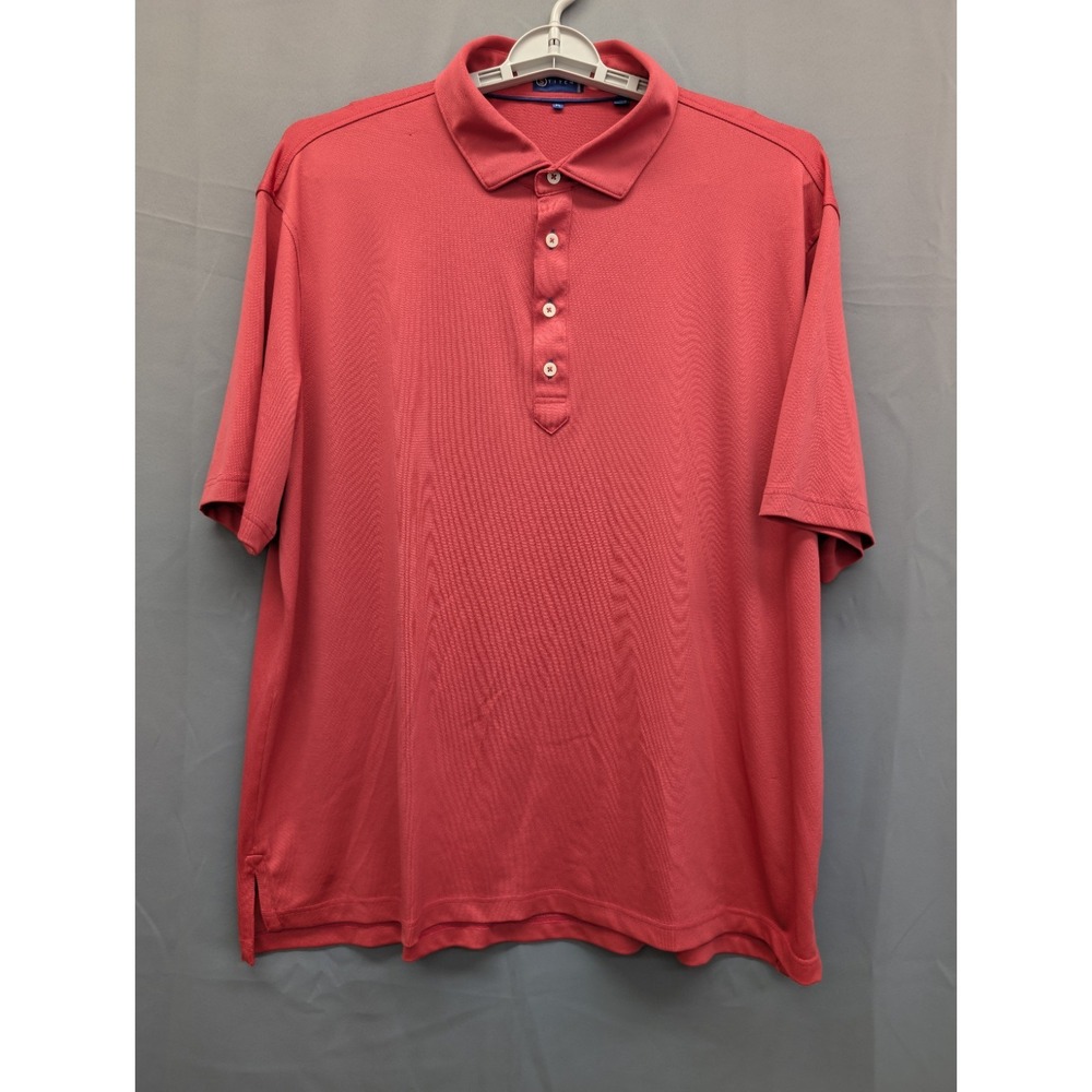 Stitch Polo Shirt Mens XL Pink Performance Golf Athleisure Casual Preppy‎